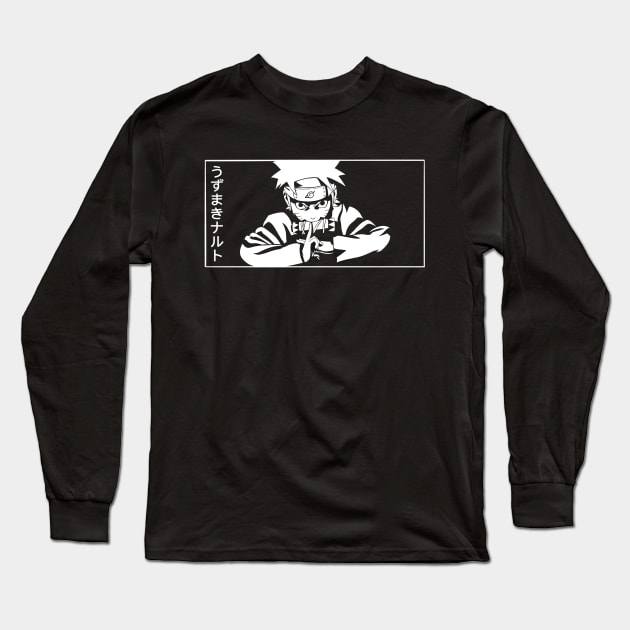 The Great Ninja Long Sleeve T-Shirt by RooqieArt